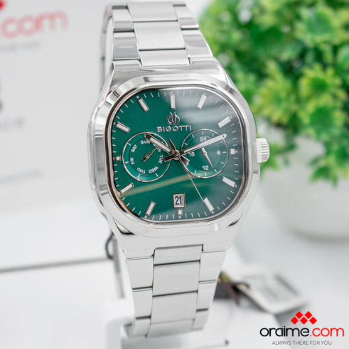 BIGOTTI AUTOMATIC WATCH WITH GREEN DAIL FOR MEN