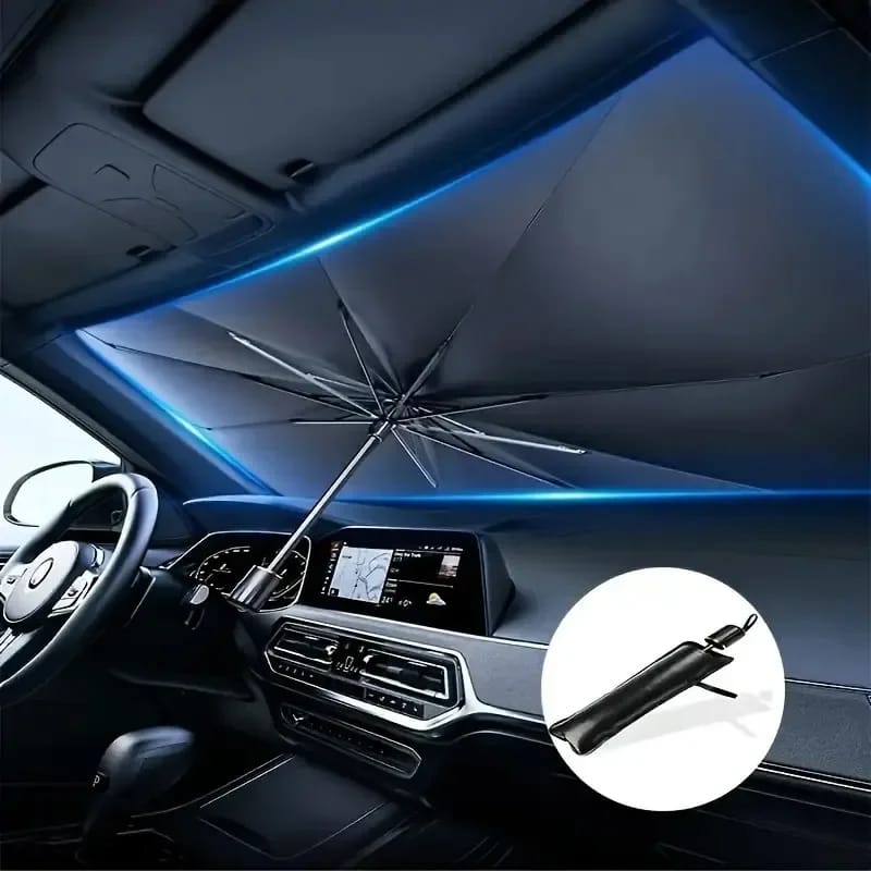 Foldable Car Sunshade Umbrella – Block Heat & UV Rays Instantly!