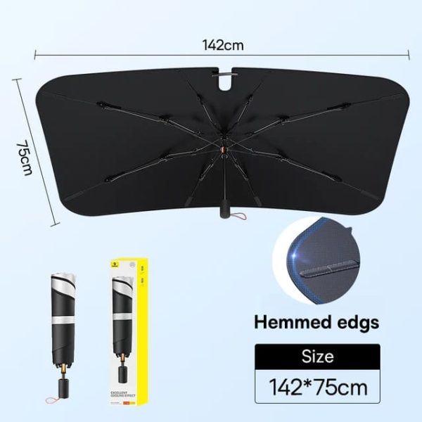 Foldable Car Sunshade Umbrella – Block Heat & UV Rays Instantly!