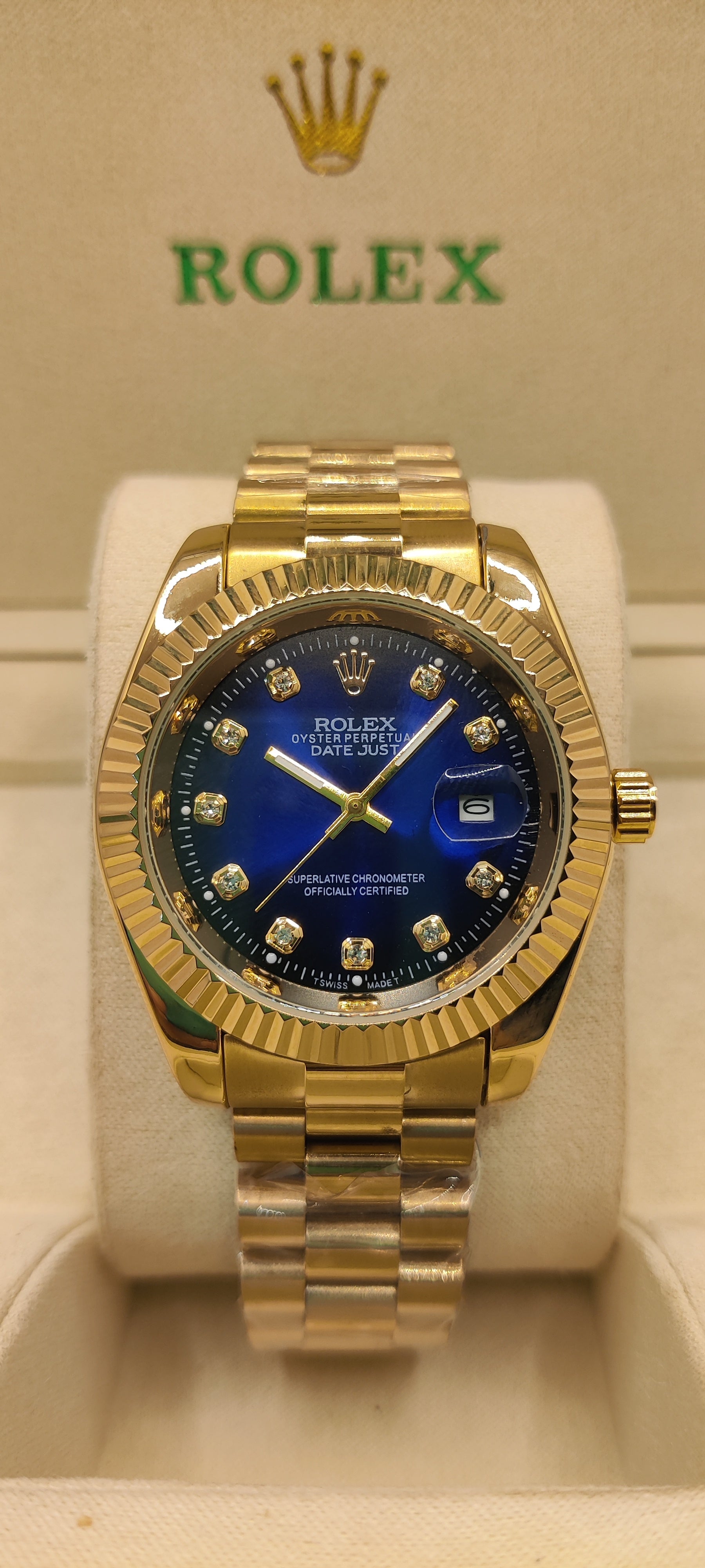 Automatic Date-just 36 Blue Dial