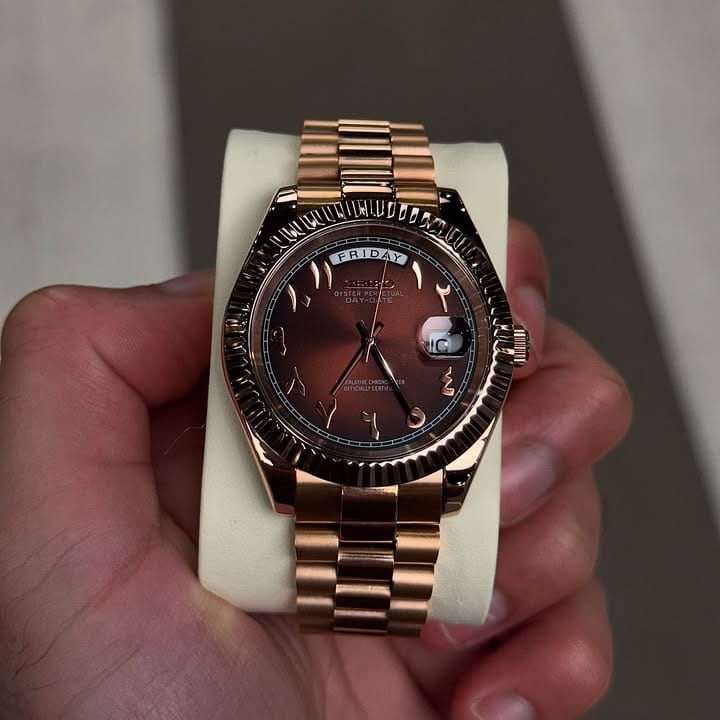 Siko Rose Gold Day-Date – Arabic Dial Edition